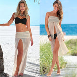 Women Floral Sexy Beach Skirt - Bikini Swimwear Cover-up Tee