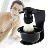 Rosenice 3pcs Shaving Brush Kit Shave Brush Stand and Bowl Set for Men