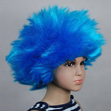 Children's Blue Straight up in The Air Wig