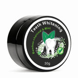 Teeth Whitening Coffee Stains Remover | 30g Organic Bamboo Charcoal Mint Activated Dental-Bleaching Powder Toothpaste